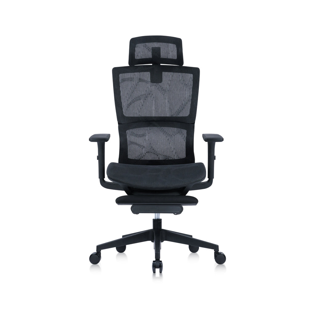 JY-233 Black Mesh ergonomic office chair view 1