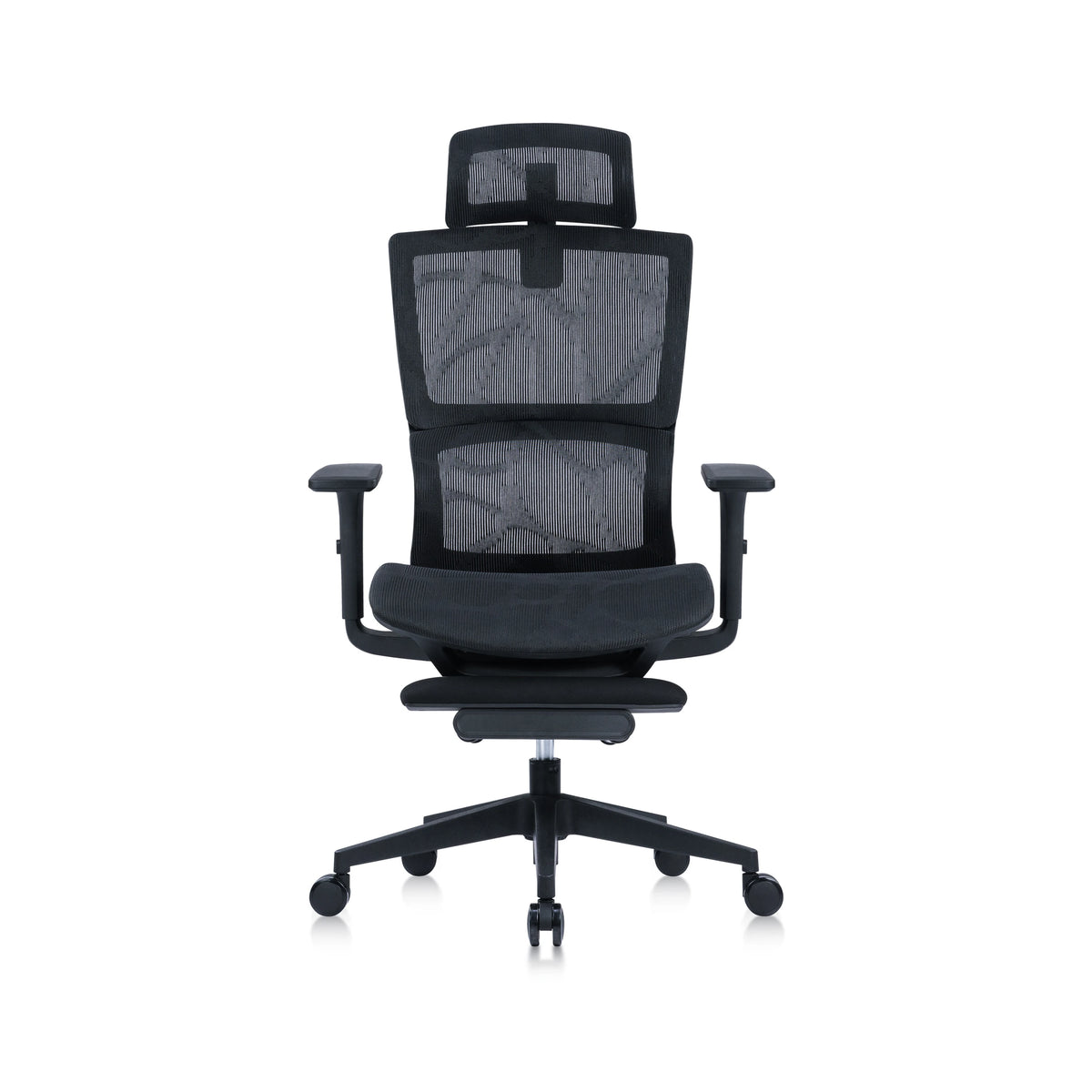 JY-233 Black Mesh ergonomic office chair view 1
