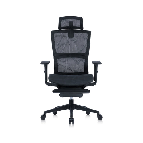 JY-233 Black Mesh ergonomic office chair view 1