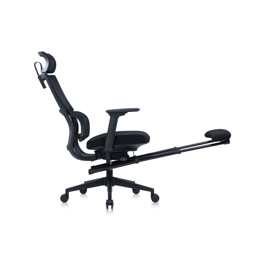 JY-233 Black Padded ergonomic office chair view 3