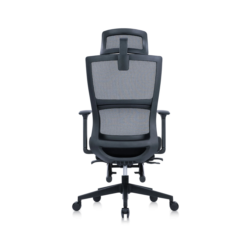JY-233 Black Padded ergonomic office chair view 5