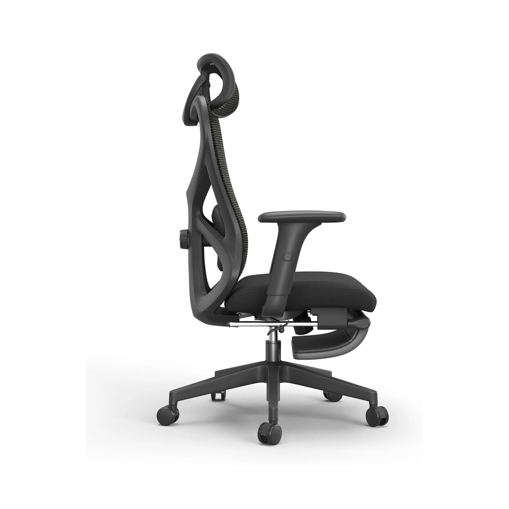 JY-535 Black ergonomic mesh office chair view 3