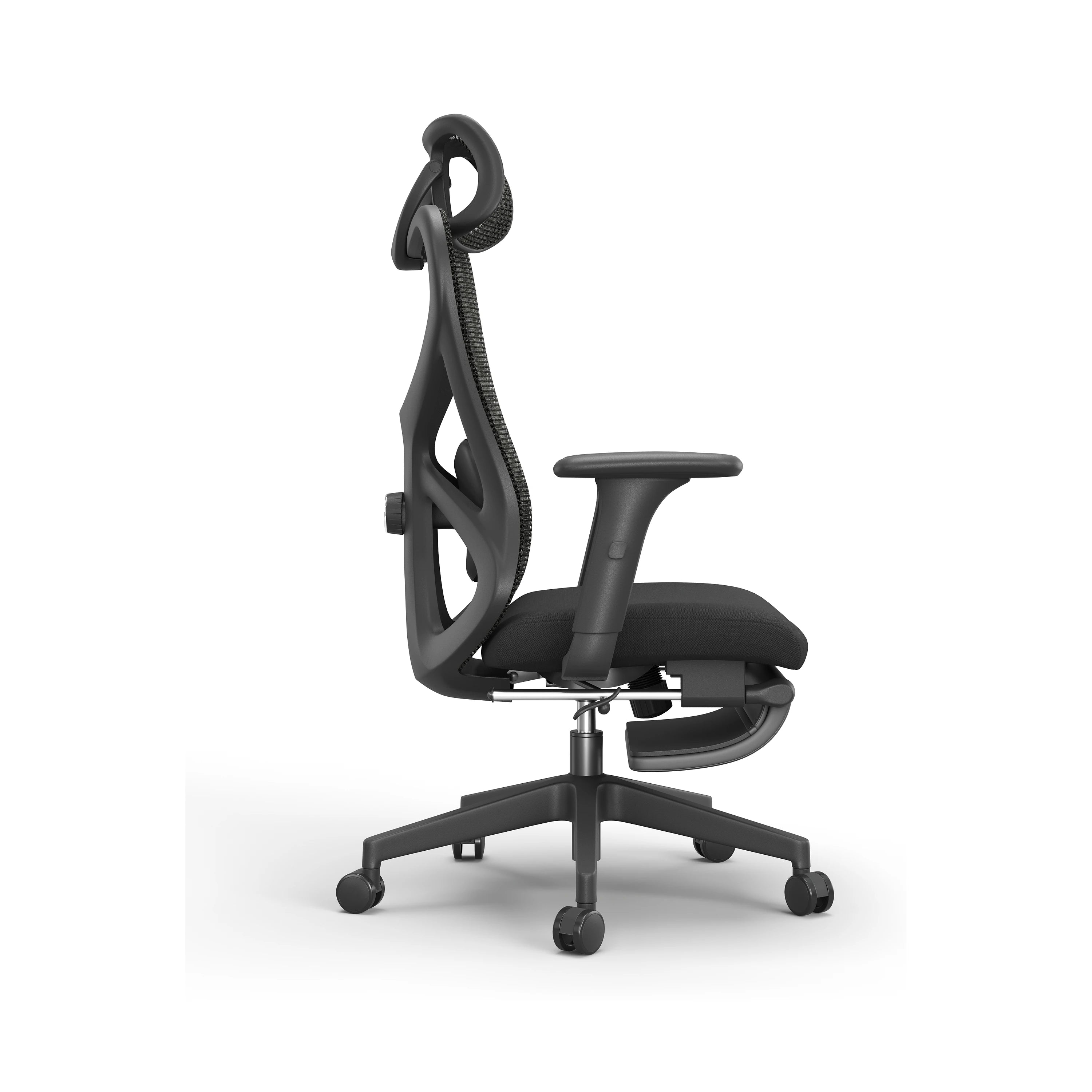 JY-535 Black ergonomic mesh office chair view 3