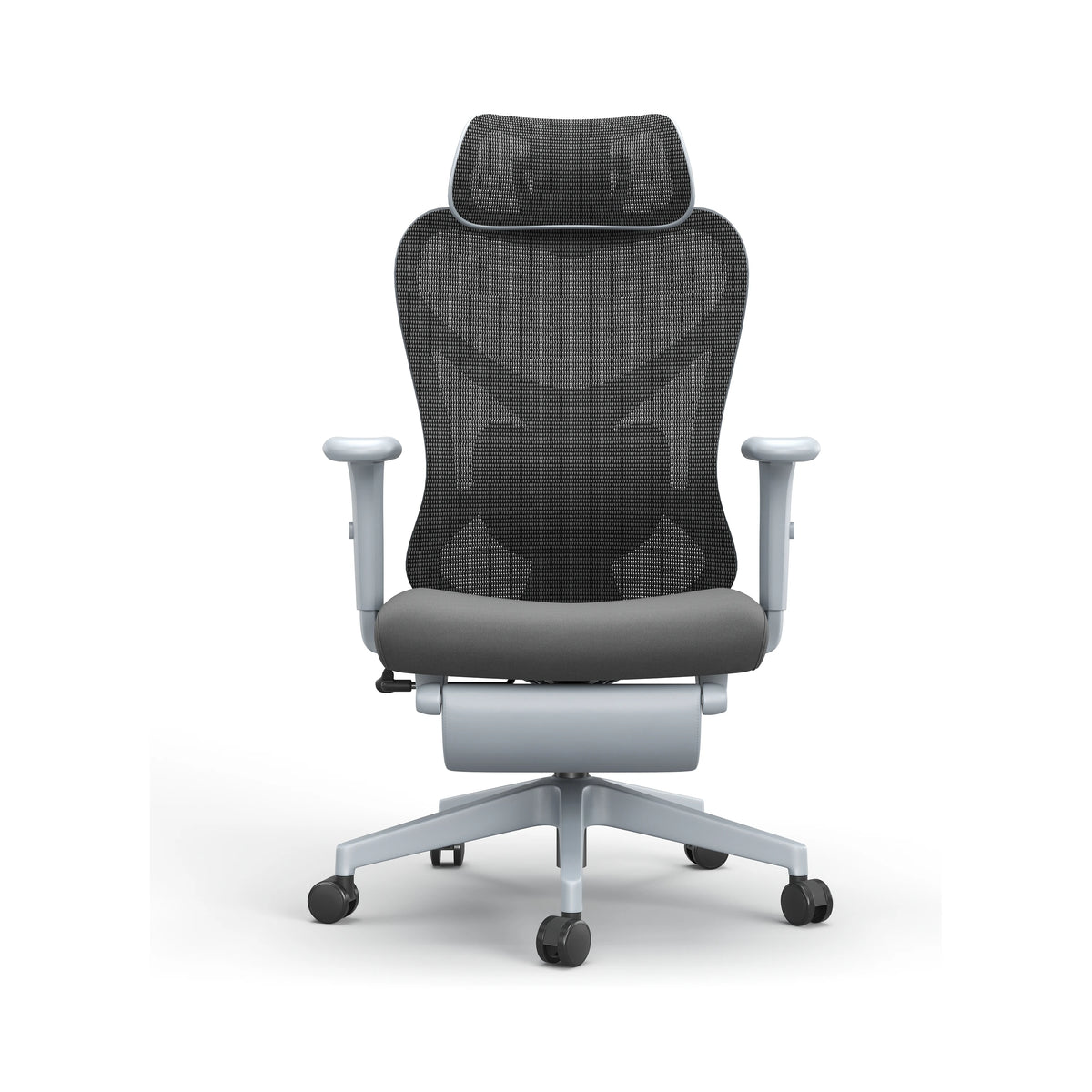 JY-535 Gray ergonomic mesh office chair view 1