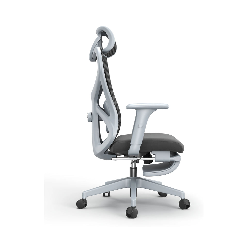JY-535 Gray ergonomic mesh office chair view 3