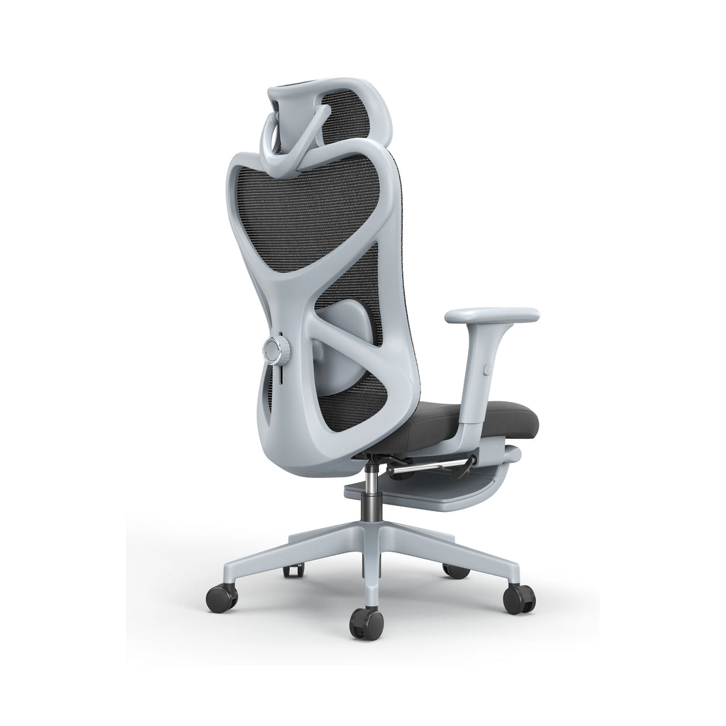 JY-535 Gray ergonomic mesh office chair view 4