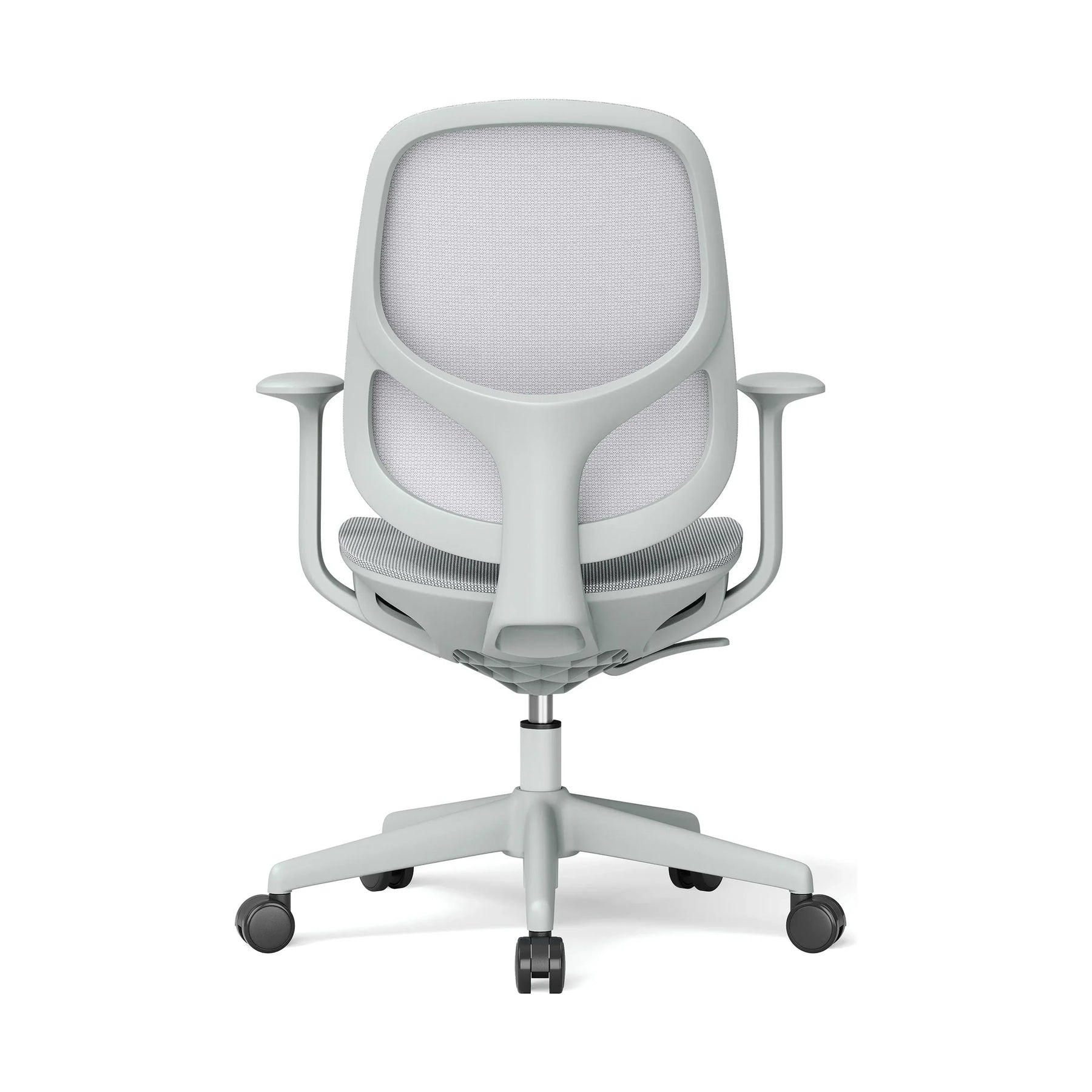 JY-597 Gray ergonomic mesh office chair - rear view