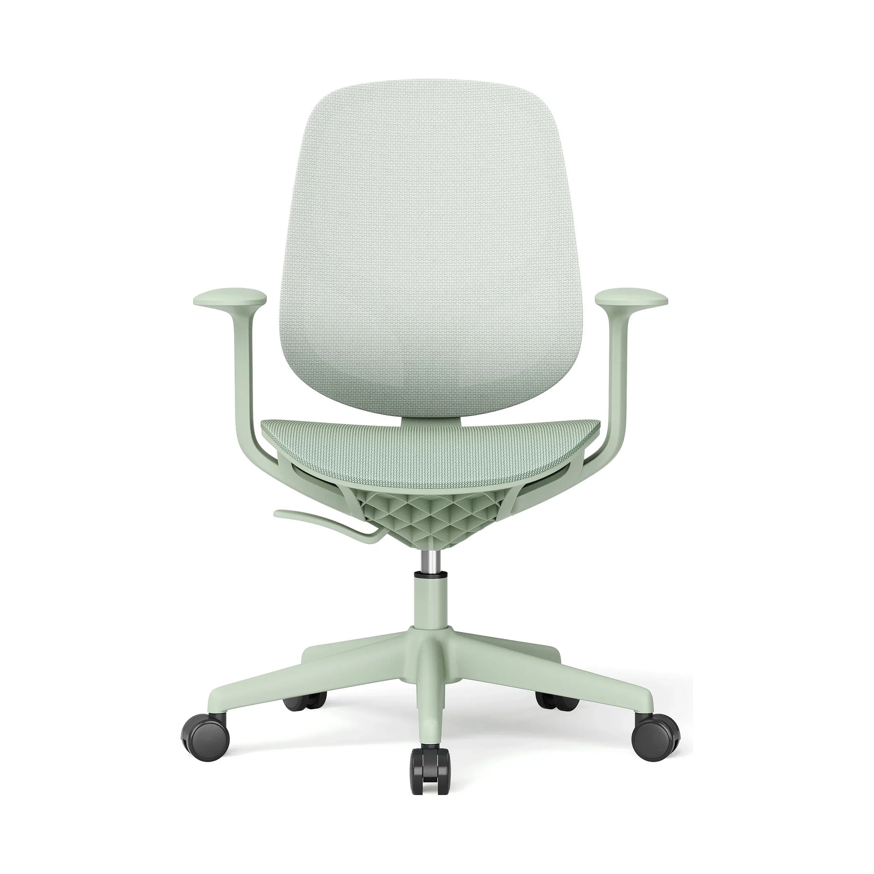 JY-597 Green ergonomic mesh office chair - front view