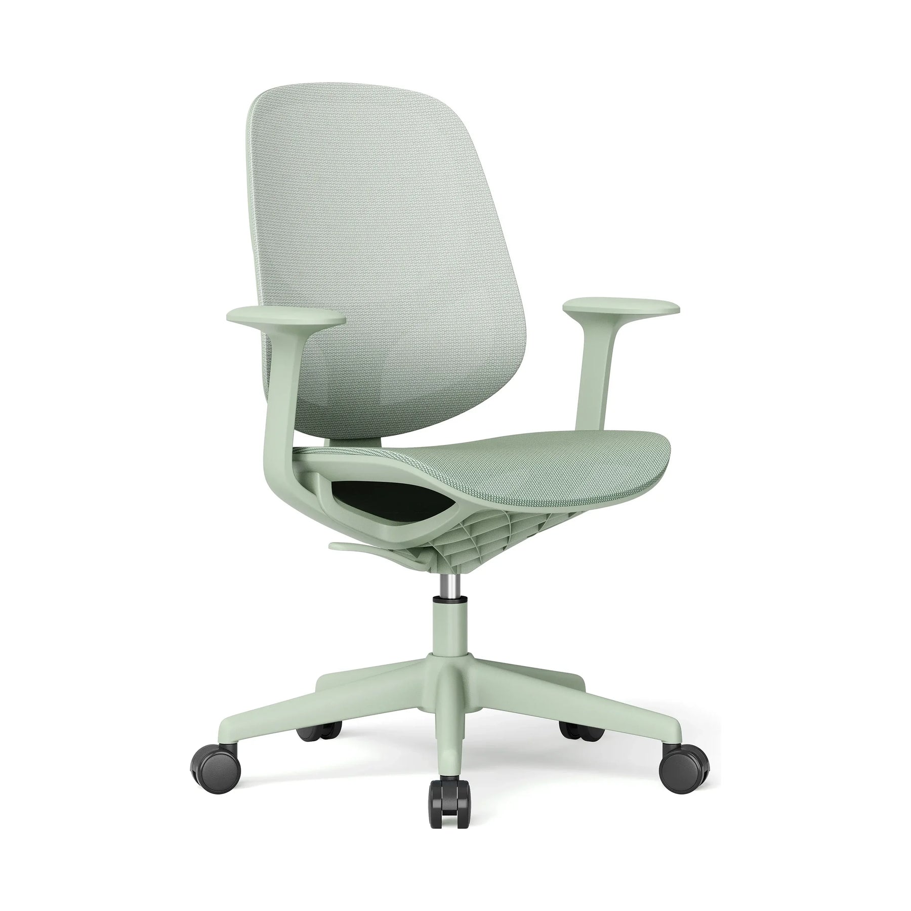 JY-597 Green ergonomic mesh office chair - side view