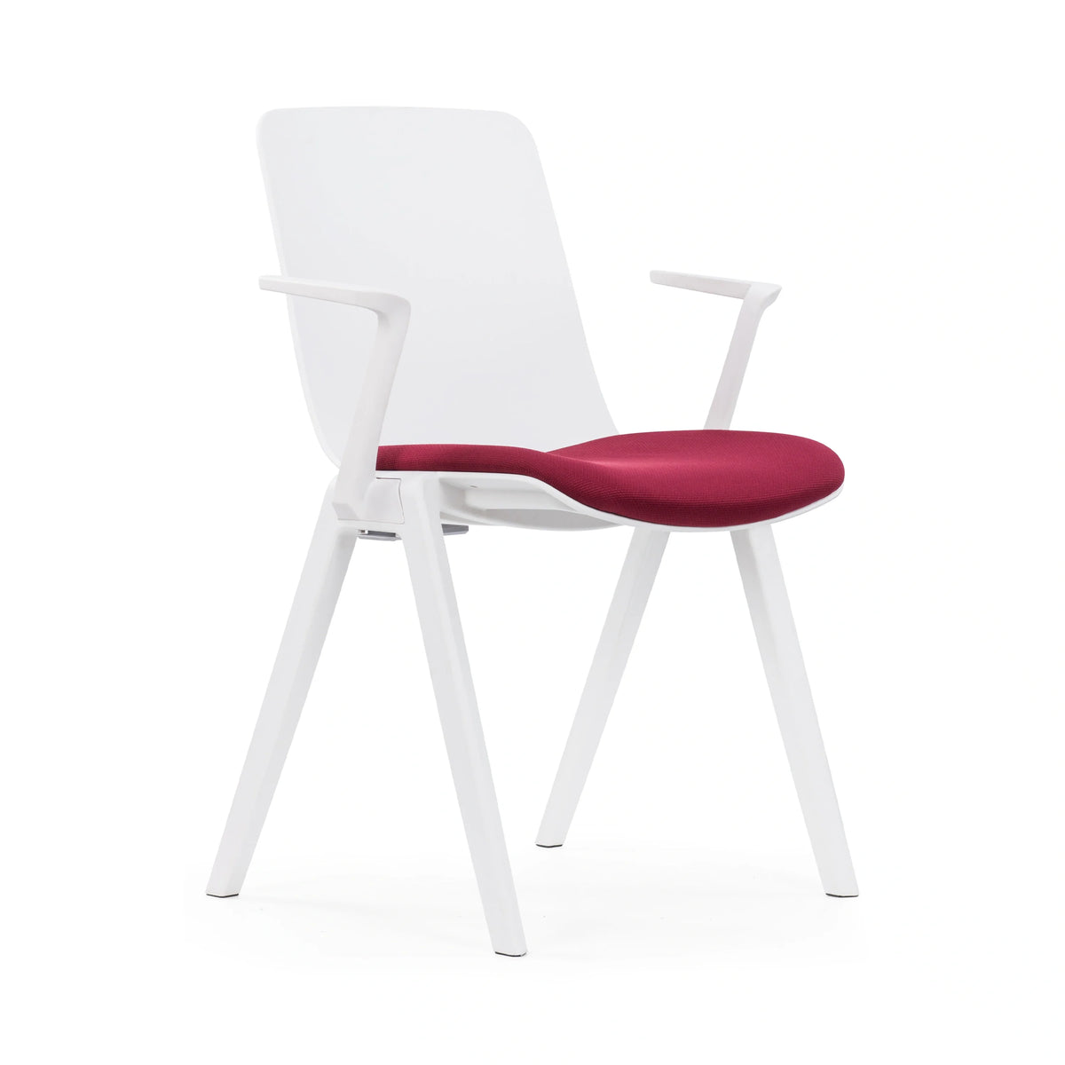 JY-R30 White Back Frame Dual Armrests 01