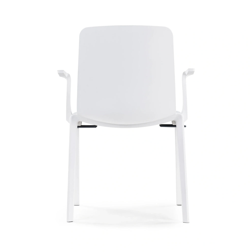 JY-R30 White Back Frame Dual Armrests 05