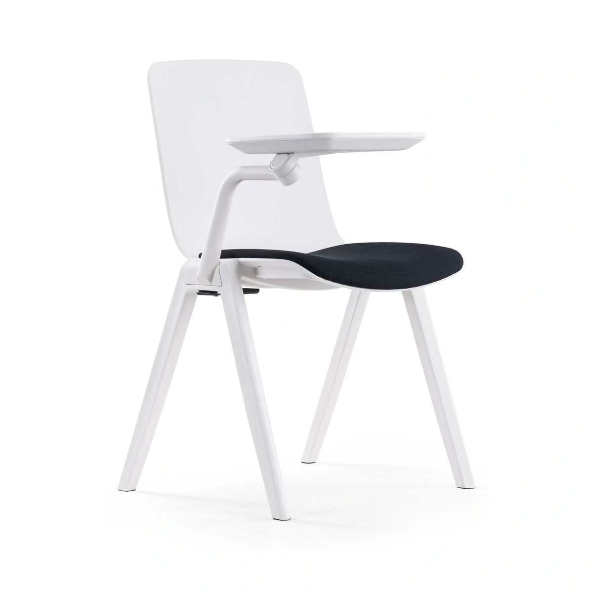 JY-R30 White Back Frame Without Armrests With Writing Tablet 01