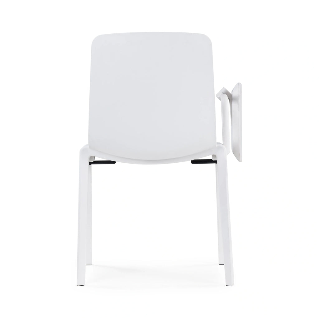 JY-R30 White Back Frame Without Armrests With Writing Tablet 05