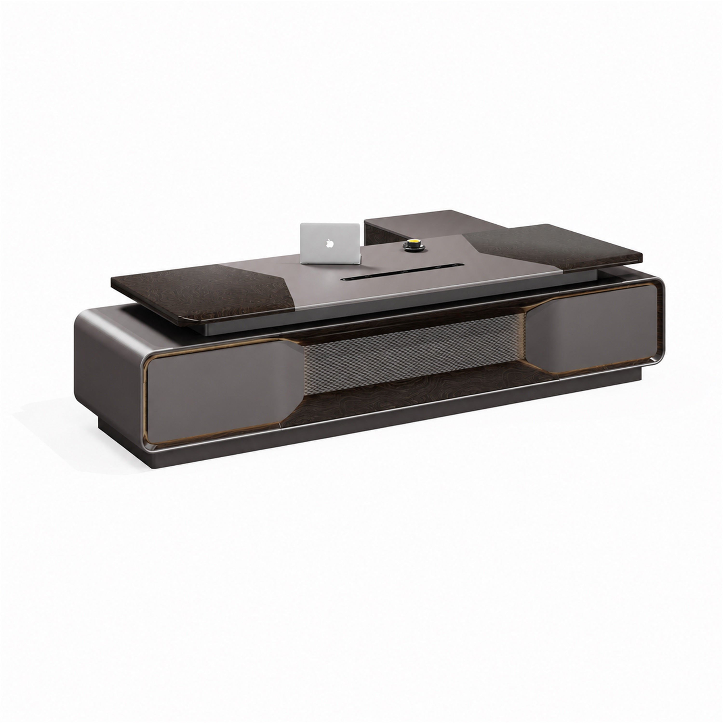 Redwood Executive Desk centered front view