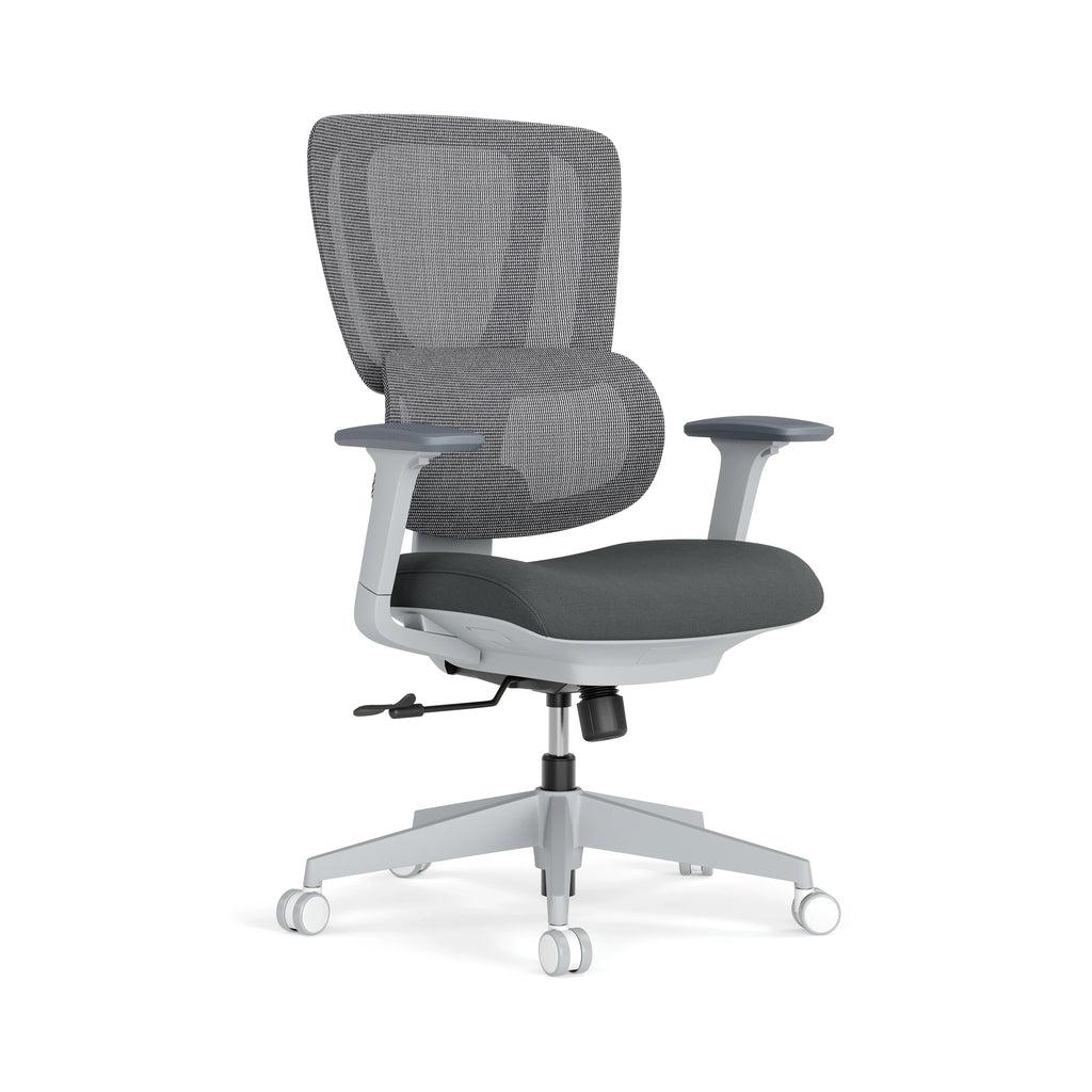 Vastlea Gray Padded Mid Back view 02