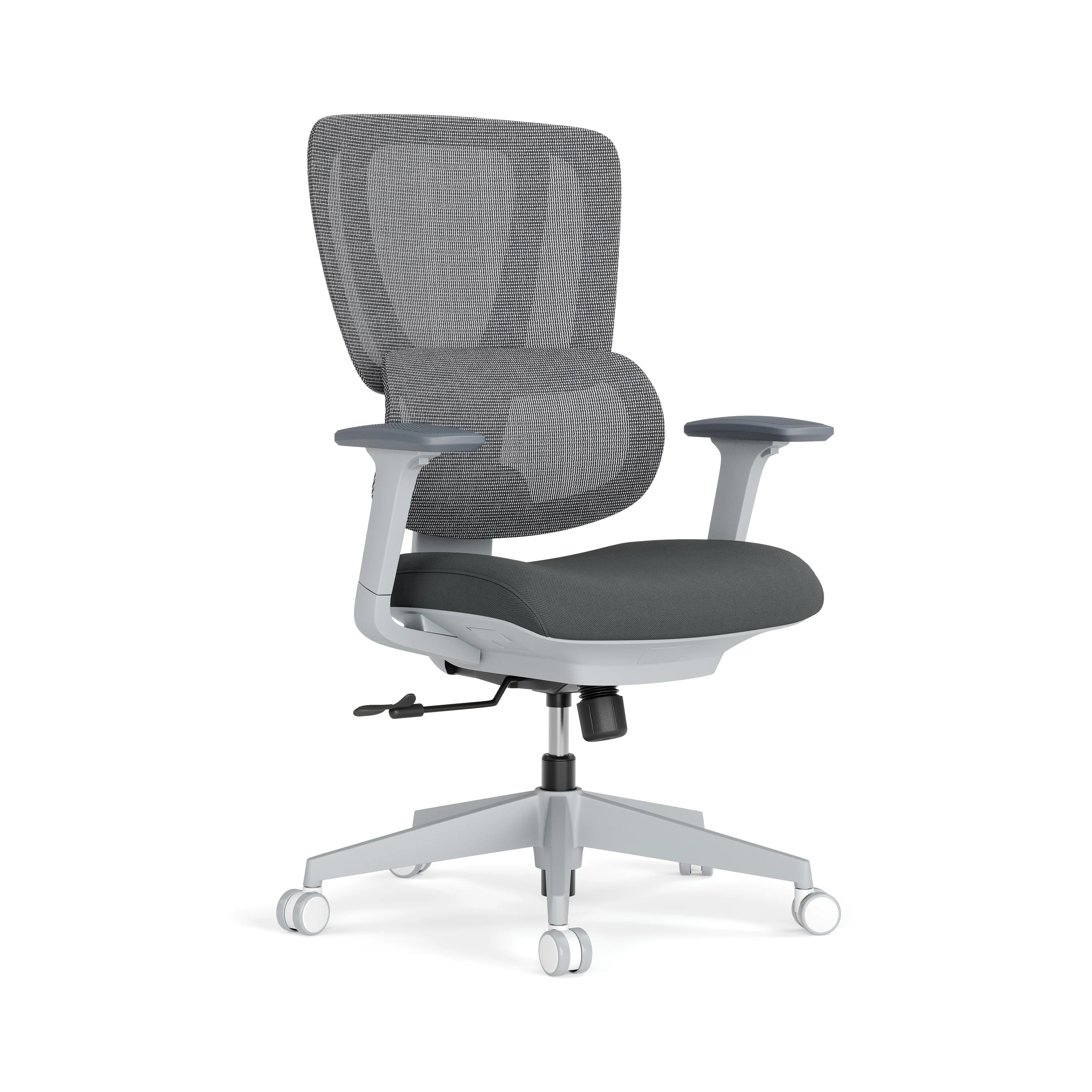Vastlea Gray Padded Mid Back view 02