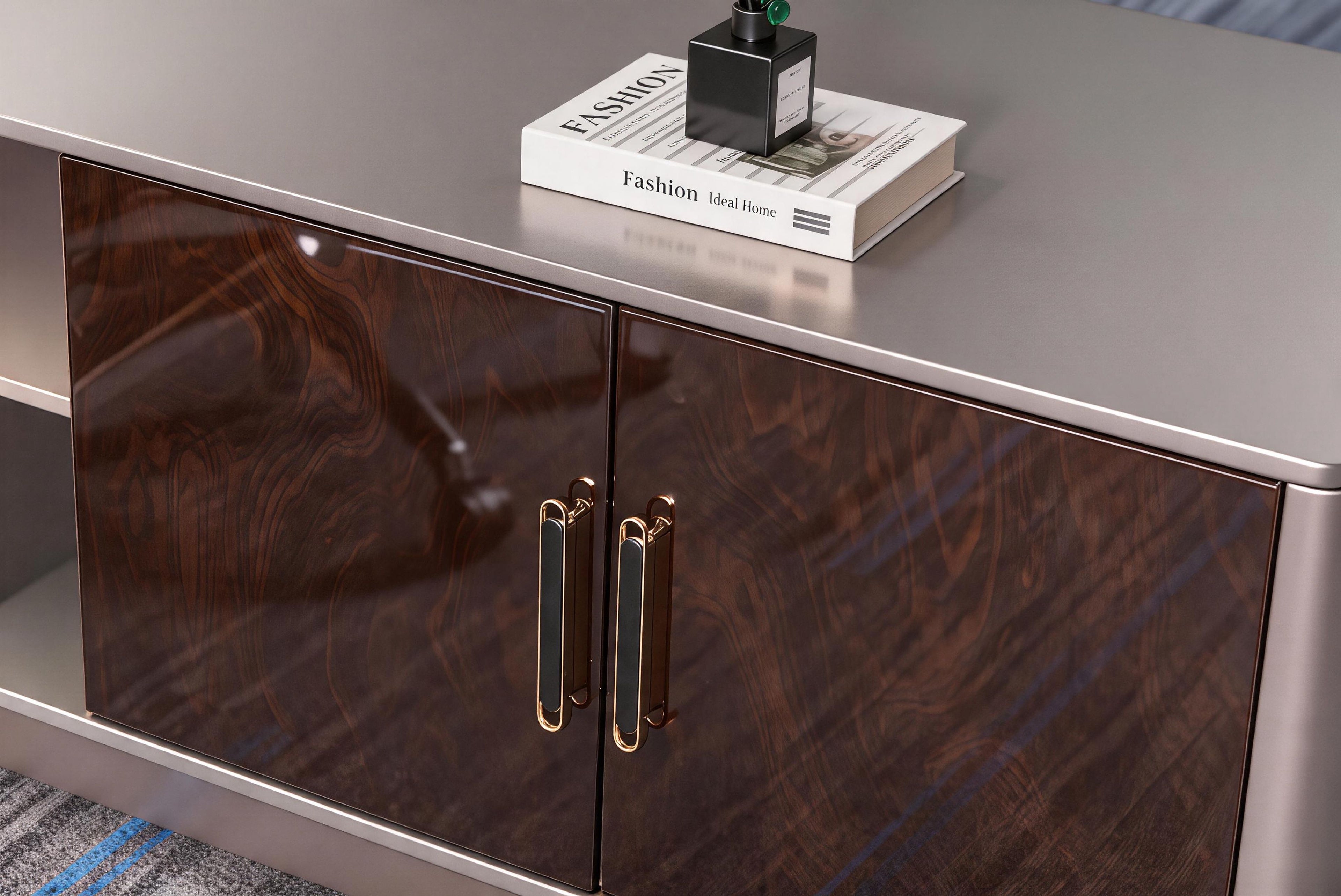 ZOTER Dio executive desk cabinet detail